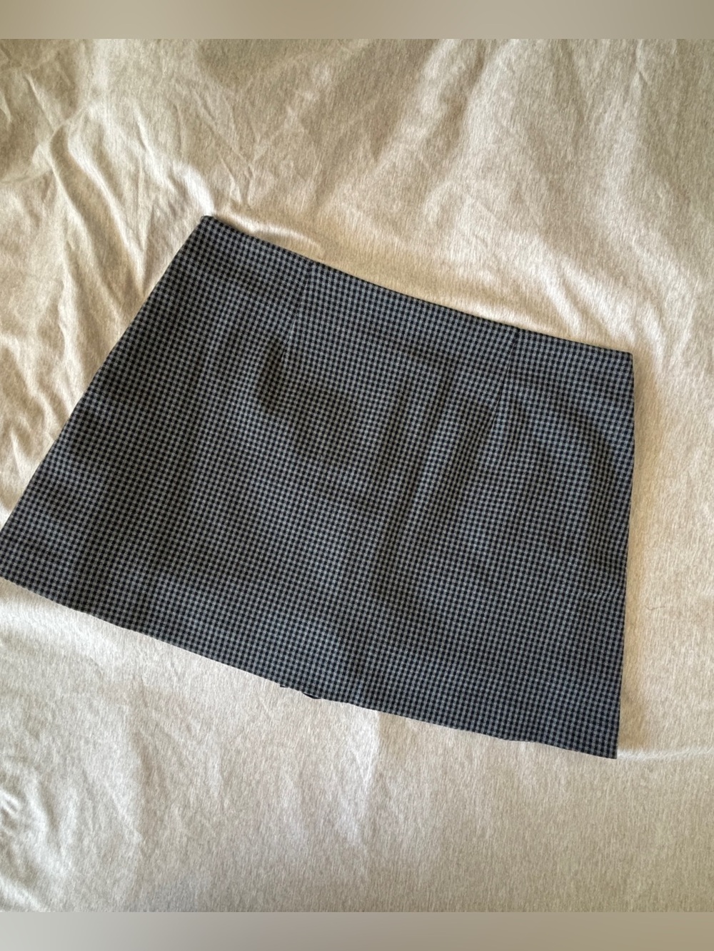 GAP Charcoal Grey Plaid Mini Skirt with Skort